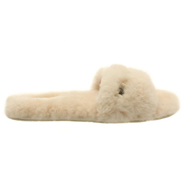 Australia Womens Natural Fluff Slide Slippers