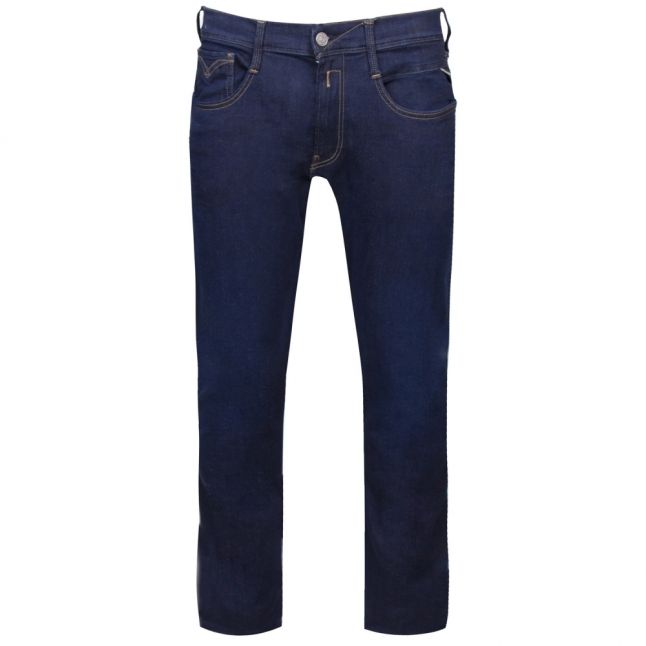 Mens Blue Anbass Hyperflex Slim Fit Jeans