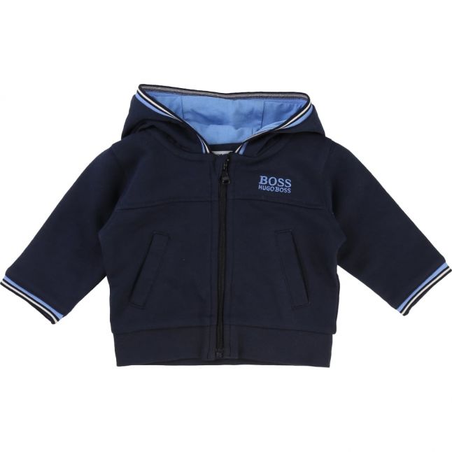 Baby Navy Hooded Zip Tracksuit