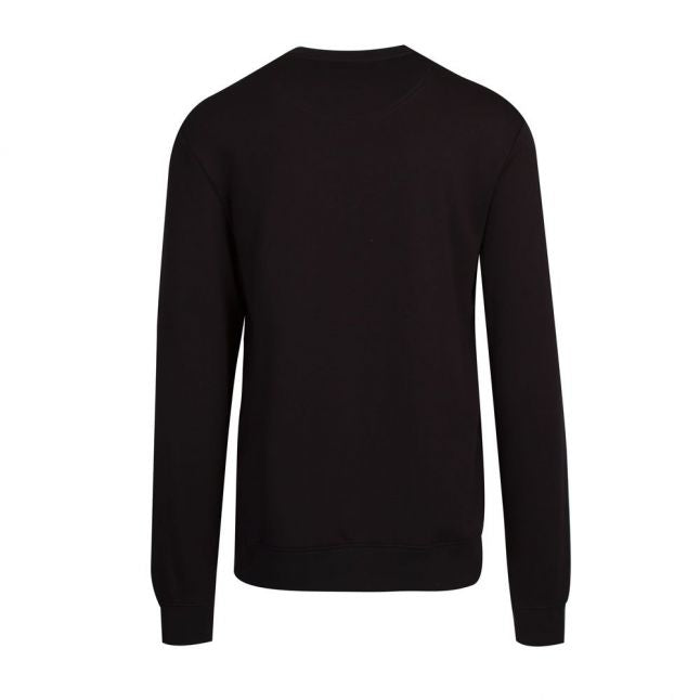 Casual Mens Black Wedown Sweat Top