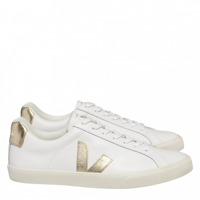 Womens Extra White Platine Esplar Logo Trainers