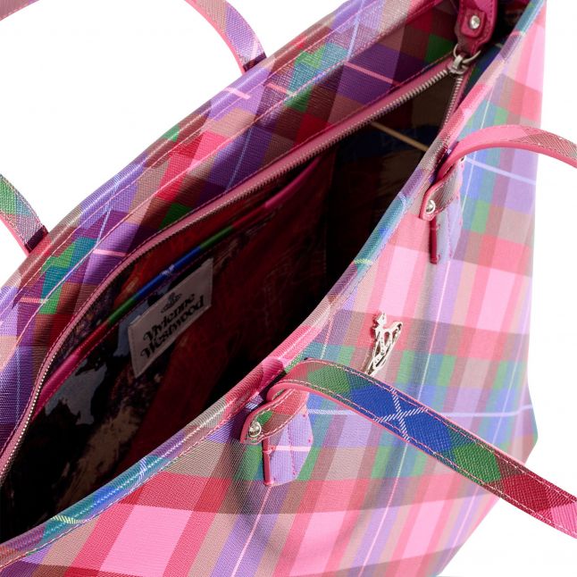 Womens Vivienne Westwood Candy Tartan Colette Tote Bag