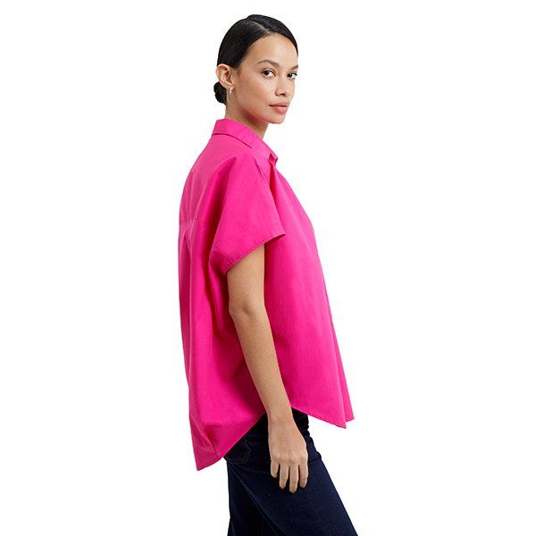 Womens Wild Rosa Rhodes Poplin Popover Shirt