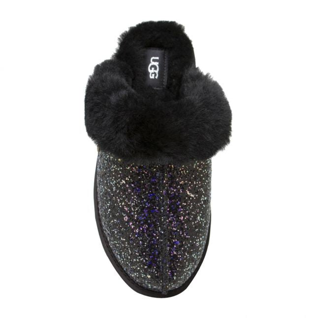 Womens Black Scuffette II Cosmos Slippers