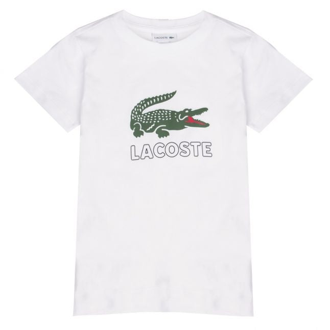 Boys White Big Croc S/s T Shirt