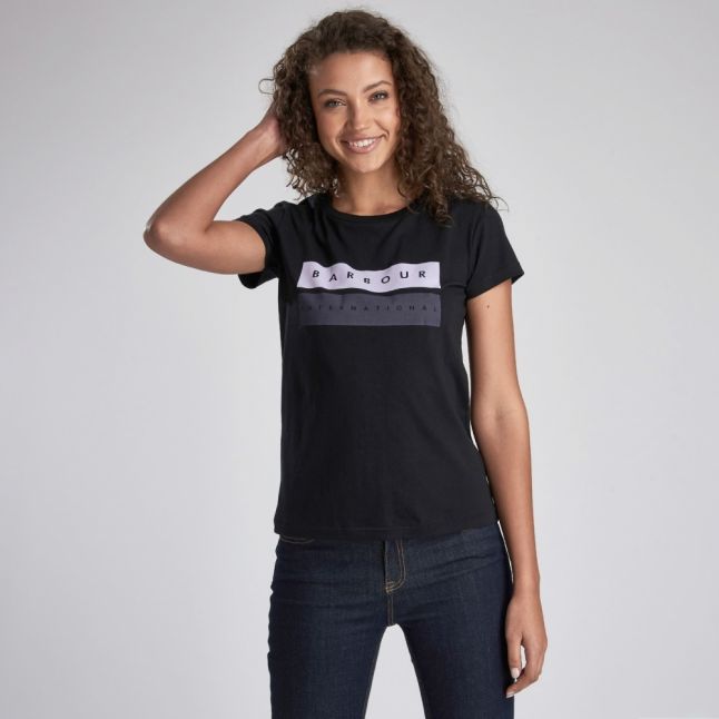 Womens Black Garrow S/s T Shirt