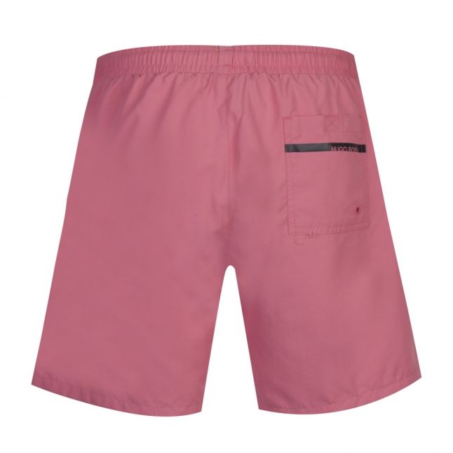 Mens Dusky Pink Dolphin Side Logo Swim Shorts