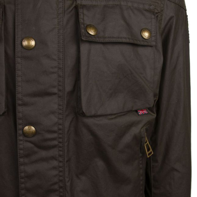 Mens Belstaff Faded Olive Racemaster 6oz Waxed Jacket