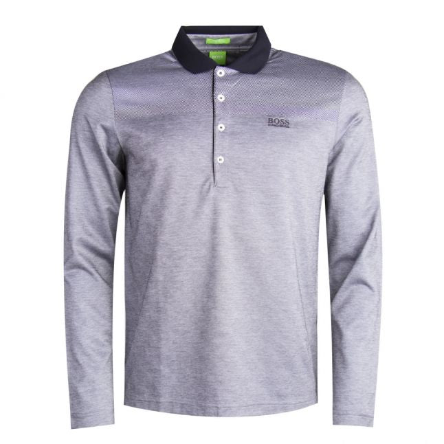 Athleisure Mens Grey/White C-Pirona L/s Polo Shirt