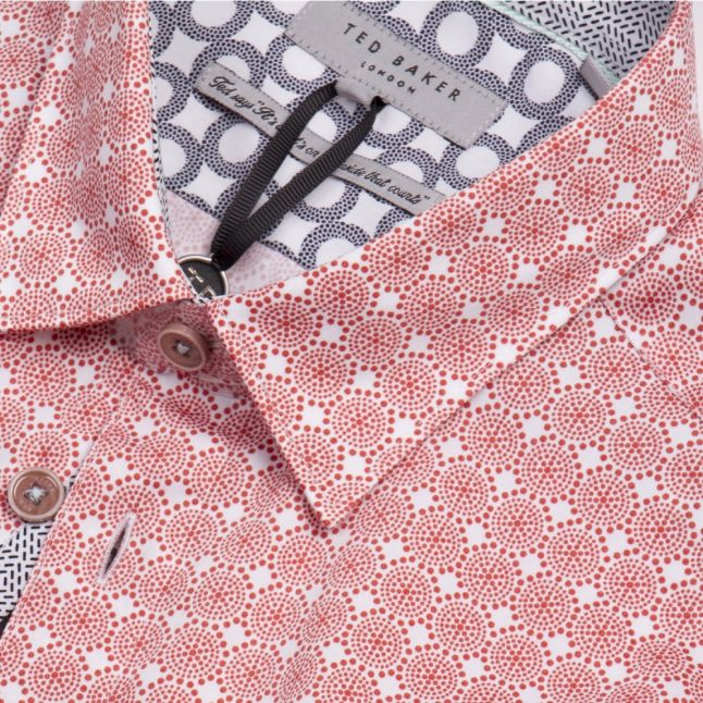 Mens Coral Modmo Dot S/s Shirt