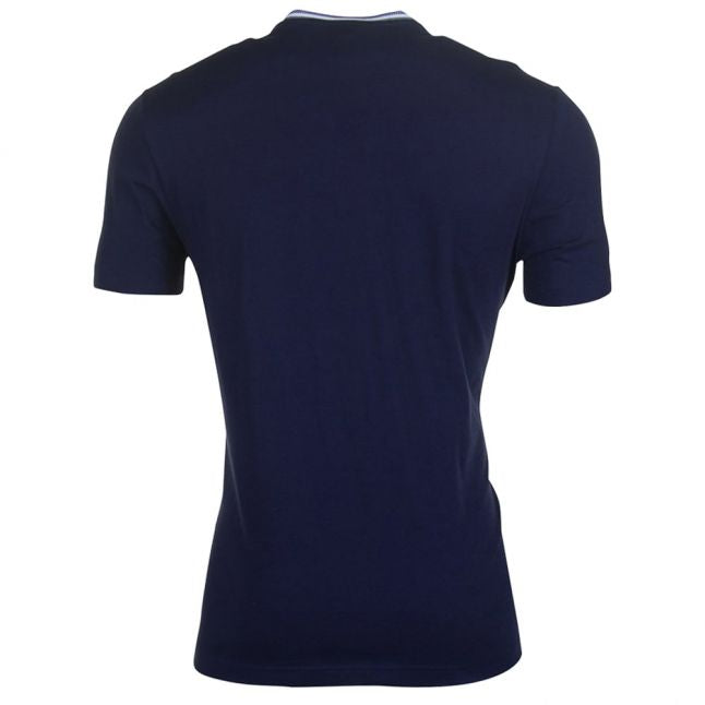 Mens Navy Taped Crew S/s Tee Shirt