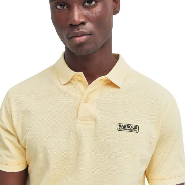 Mens Dusty Yellow Essential S/s Polo Shirt