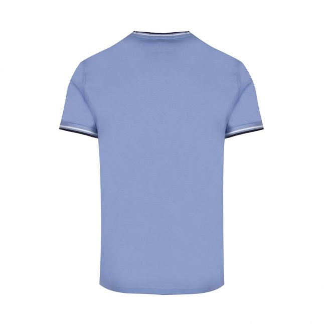 Mens Sky Blue Twin Tipped S/s T Shirt