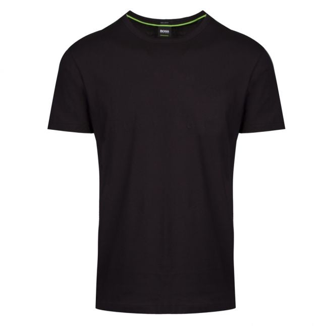 Athleisure Mens Black Tee 1 Tonal Logo S/s T Shirt