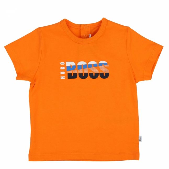 Toddler Orange Multi Logo S/s T Shirt