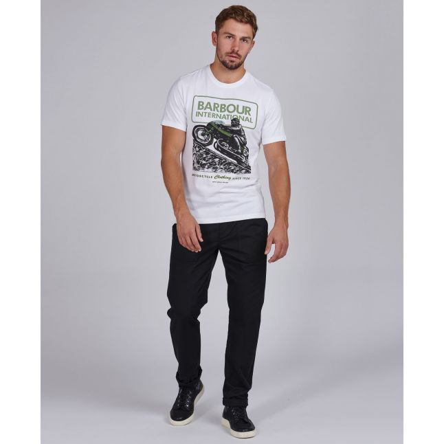 Mens White Arch Downforce S/s T Shirt