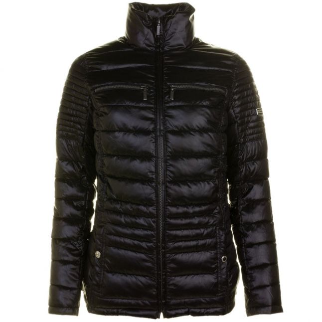 Womens Black Camber Baffle Quilted Jacket