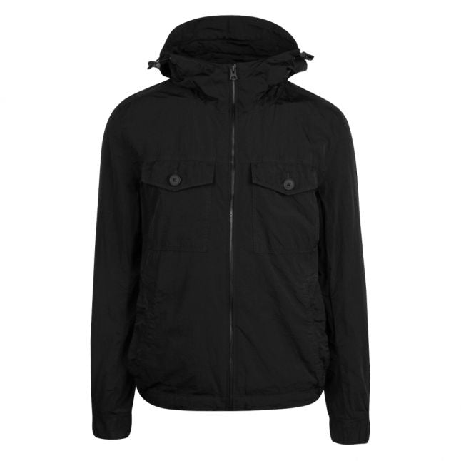 Casual Mens Black Odear1-D Hooded Jacket