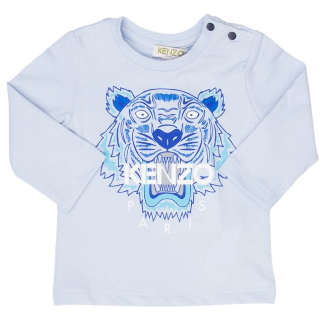 Boys Light Blue Tiger 47 L/s T Shirt