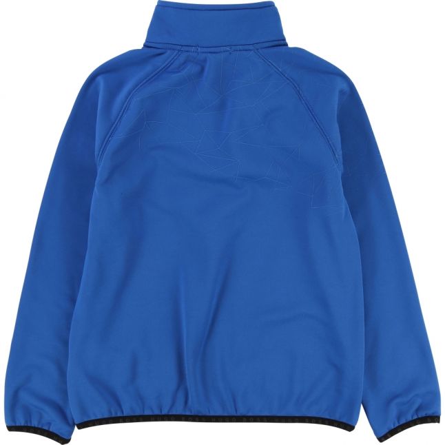 Boys Royal Blue Soft Jersey Half Zip Sweat Top