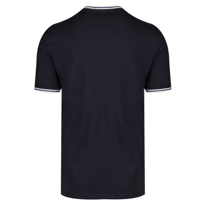 Mens Navy Twin Tipped S/s T Shirt