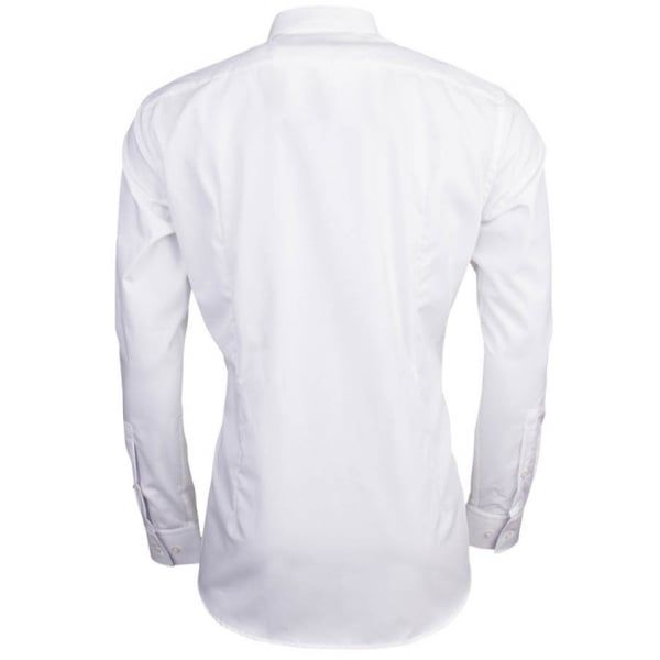 Mens Open White C-Joey Slim Fit L/s Shirt