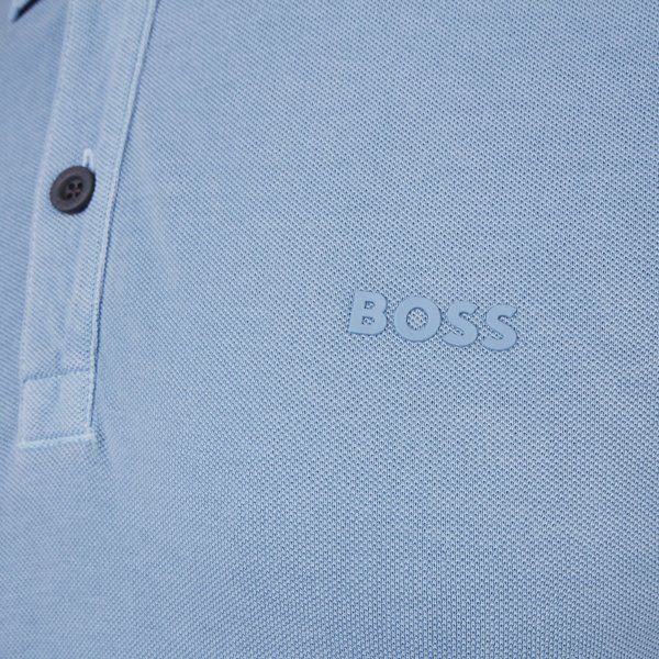 Mens BOSS Light/Pastel Blue Prime S/s Polo Shirt