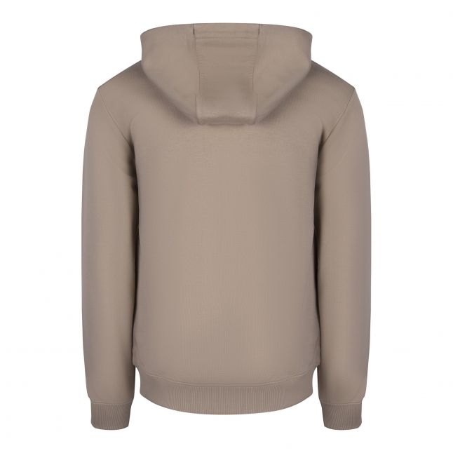 Mens Open Brown Daple_C Zip Up Hoodie