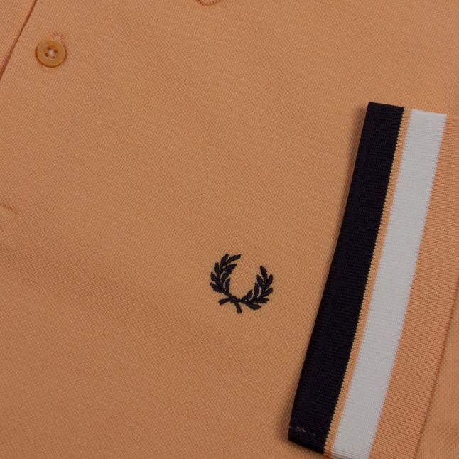 Mens Apricot Bold Cuff S/s Polo Shirt