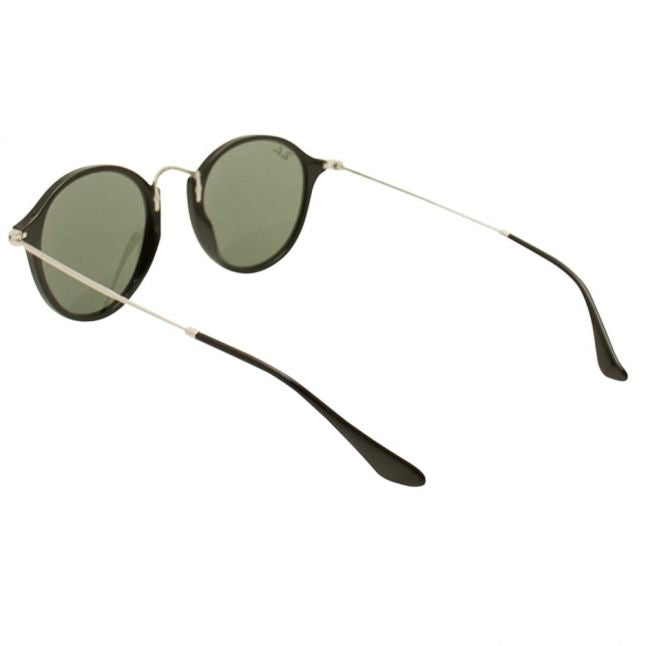 Mens Black & Green RB2447 Round Fleck Sunglasses