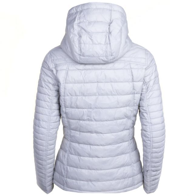 Lifestyle Womens Silver Ice & Navy Landry Baffle Quilted Jacket