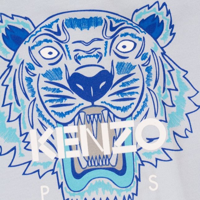 Boys Light Blue Tiger 47 L/s T Shirt