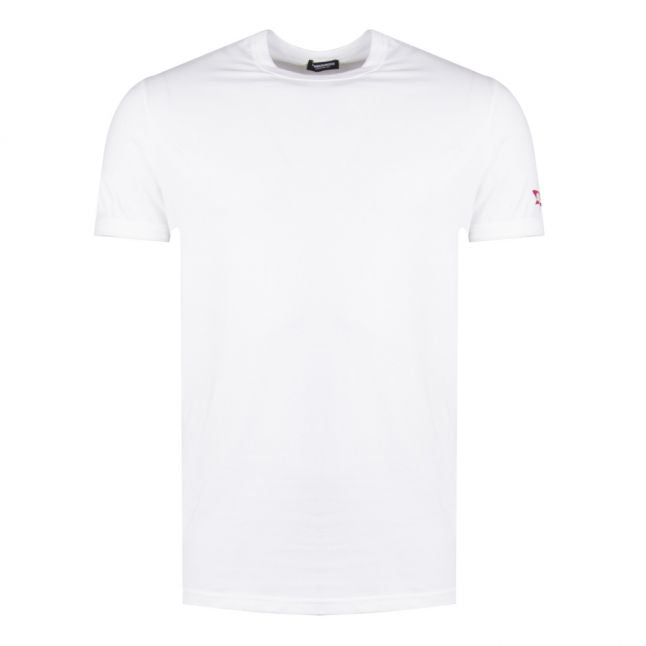 Mens White Maple Arm S/s T Shirt