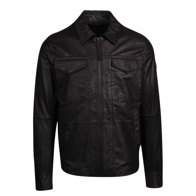 Casual Mens Black Jobean Leather Jacket