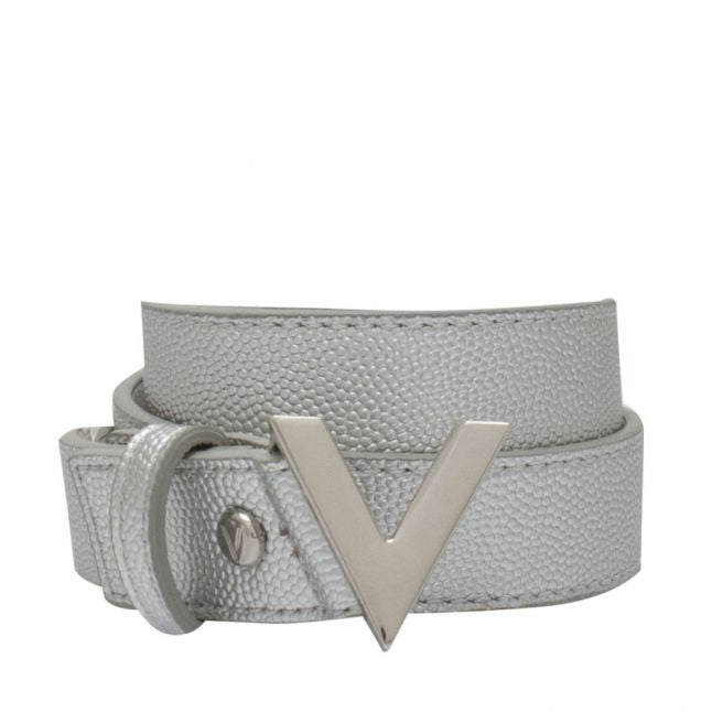 Womens Silver Divina Narrow Belt