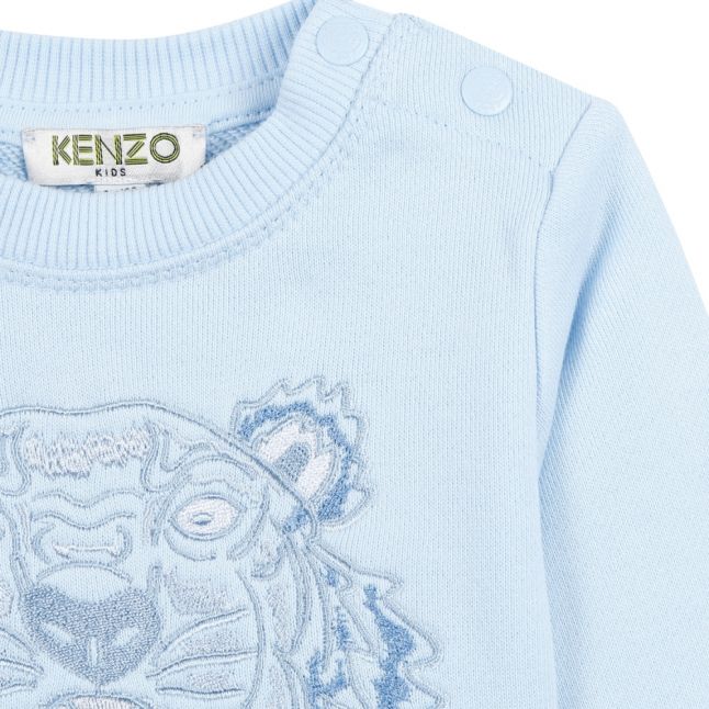 Baby Light Blue Tiger Sweat Top