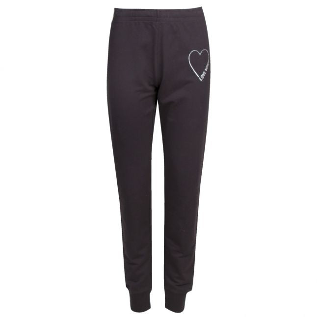 Womens Black Heart Sweat Pants