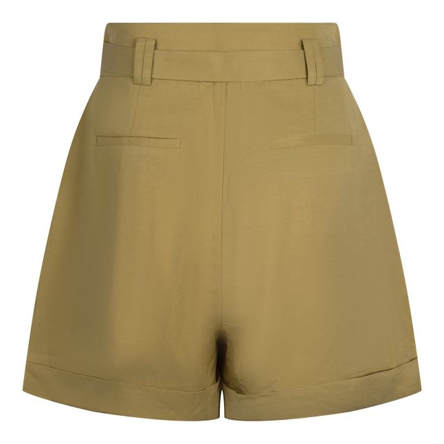 Womens Olive Bianca Tie Waist Shorts