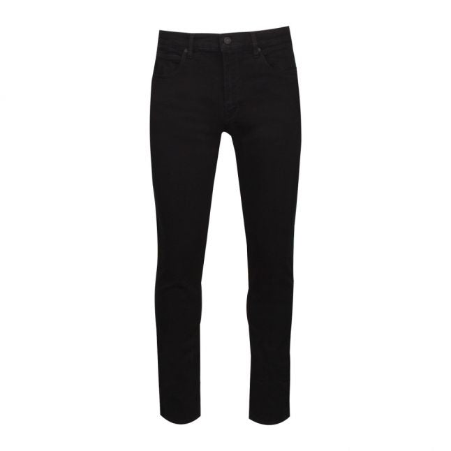 Mens Washed Black 734 Skinny Fit Jeans