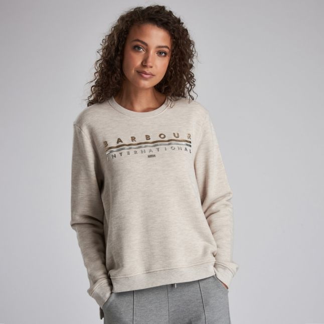 Oatmeal Doran Crew Sweat Top