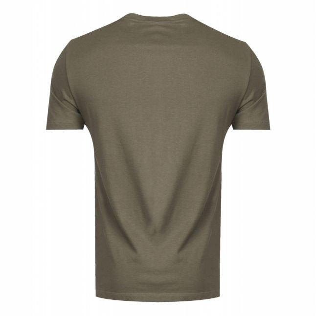 Mens Khaki EA Logo S/s T Shirt