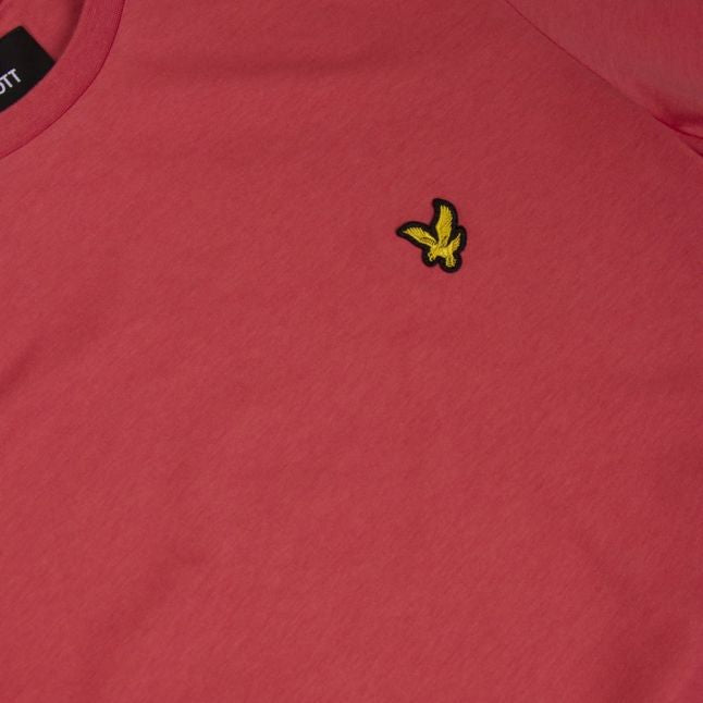 Mens Sunset Pink Crew Neck S/s T Shirt