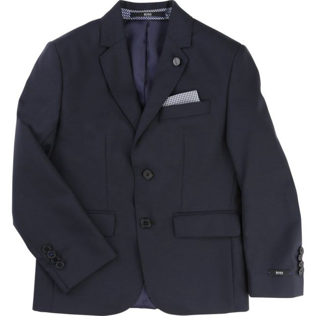 Boys Navy Branded Blazer