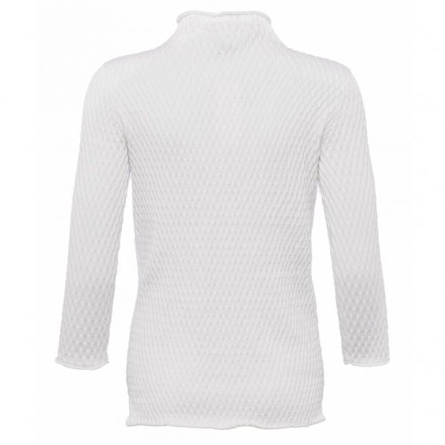 Womens Summer White Mona Mozart Knitted Jumper