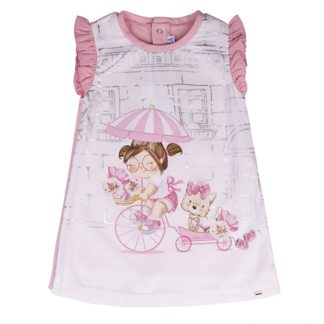 Infant Rose Girl & Bicycle Dress