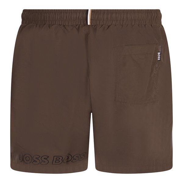 Mens Khaki Dolphin Swim Shorts