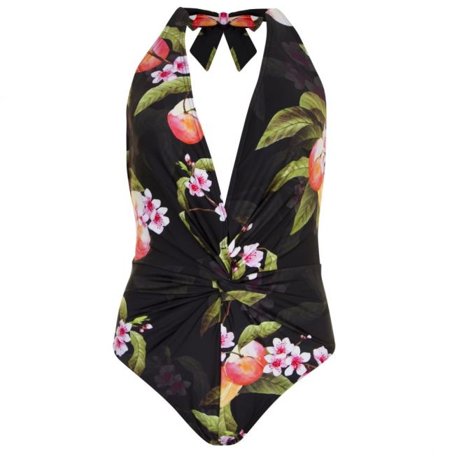 Womens Black Twissa Peach Blossom Swimsuit