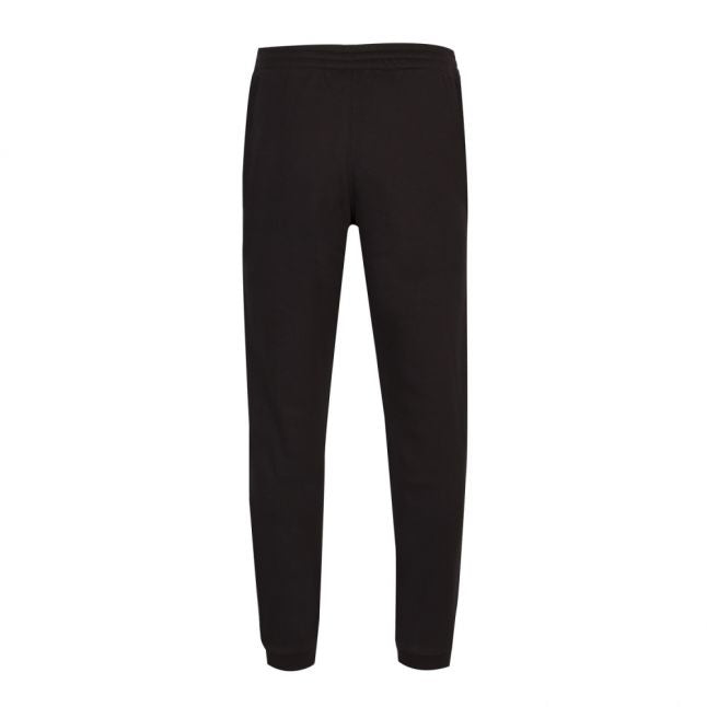 Mens Black Branded Tape Sweat Pants