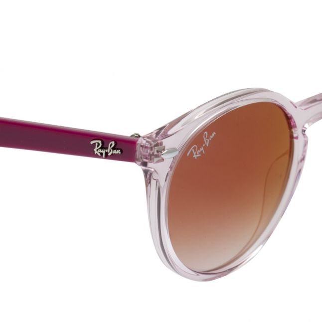 Girls Transparent Pink RJ9064s Round Sunglasses