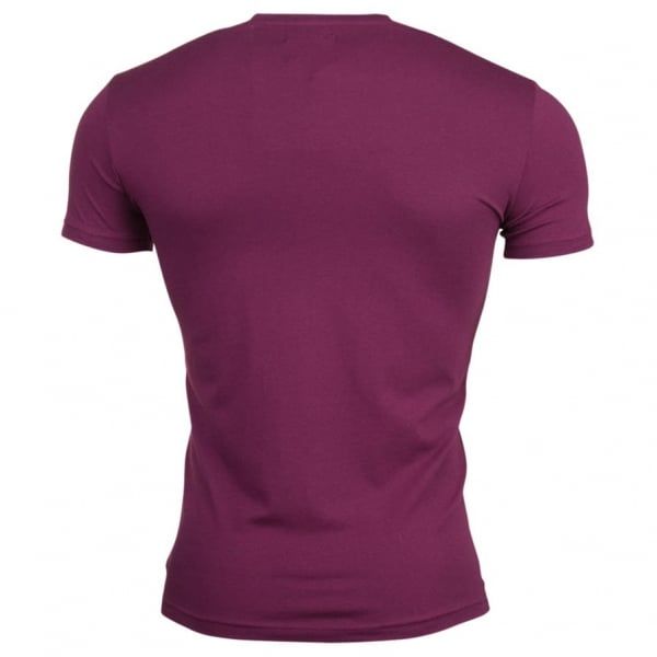 Mens Aubergine Small Logo S/s T Shirt